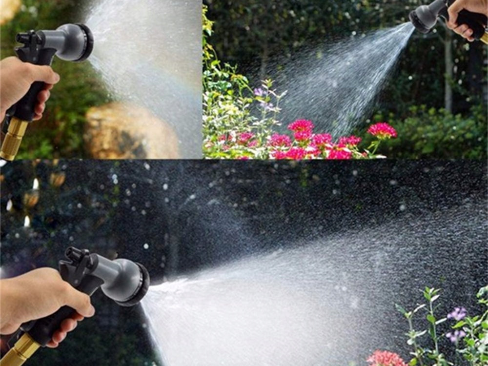 Furtun de gradina, Zola®, flexibil si extensibil, cap de prindere, saculet de depozitare, 20-60 m, negru Furtun de gradina, Zola®, flexibil si extensibil, cap de prindere, saculet de depozitare, 20-60 m, negru